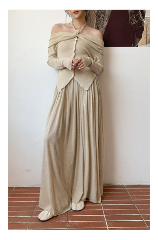 Oversized draping skirt
