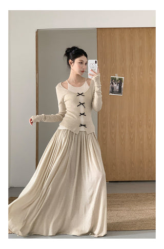 Oversized draping skirt