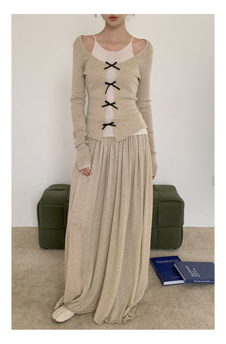Oversized draping skirt