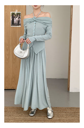 Oversized draping skirt