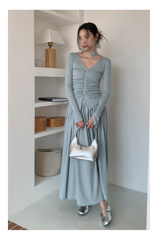 Oversized draping skirt