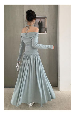 Oversized draping skirt