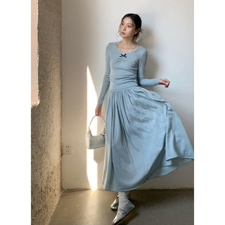 Oversized draping skirt