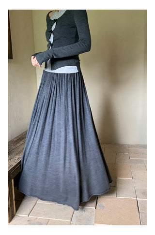 Oversized draping skirt