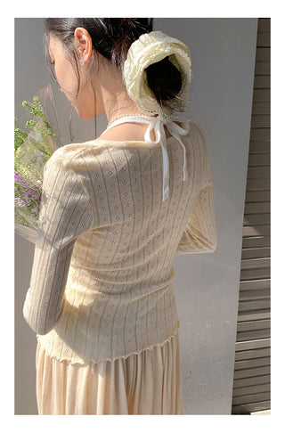 Halter suspender sweater