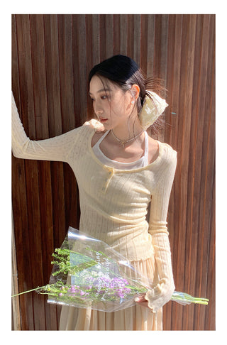Halter suspender sweater