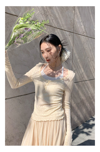 Halter suspender sweater