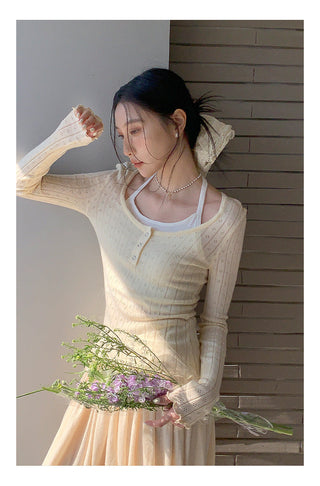 Halter suspender sweater