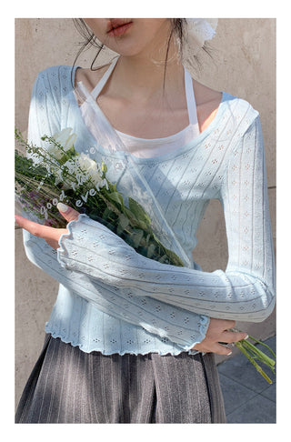 Halter suspender sweater