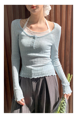 Halter suspender sweater