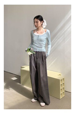 Halter suspender sweater