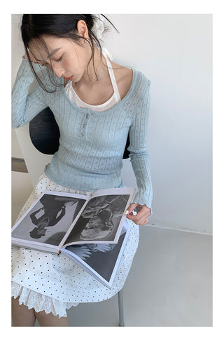 Halter suspender sweater