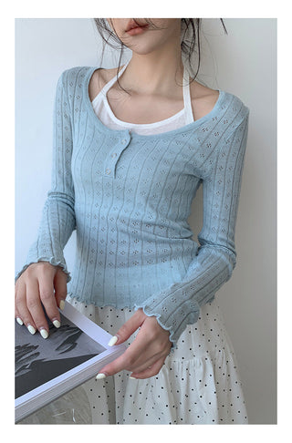 Halter suspender sweater