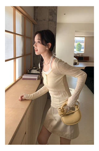 Halter suspender sweater