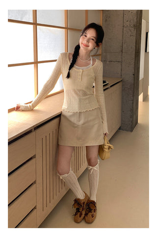 Halter suspender sweater