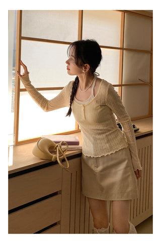 Halter suspender sweater