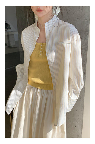 Striped work shirt