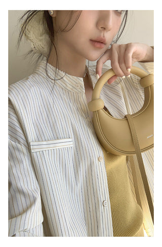 Striped work shirt