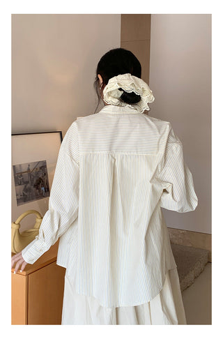 Striped work shirt
