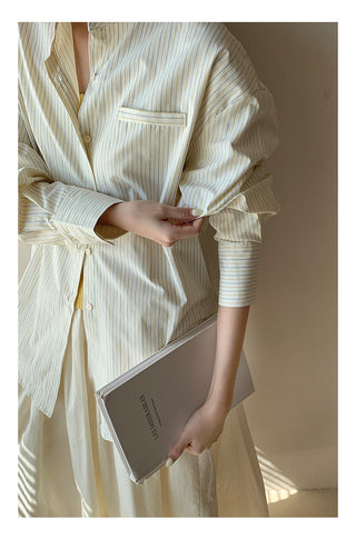 Striped work shirt
