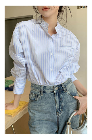 Striped work shirt