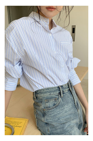 Striped work shirt