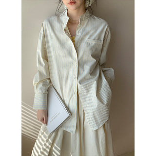 Striped work shirt