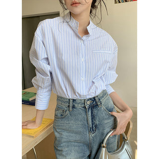 Striped work shirt