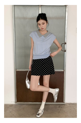 Miu polo knit Top