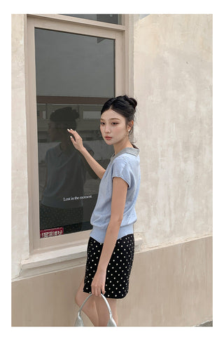 Miu polo knit Top
