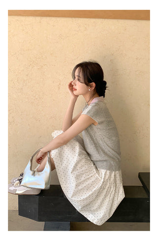 Miu polo knit Top