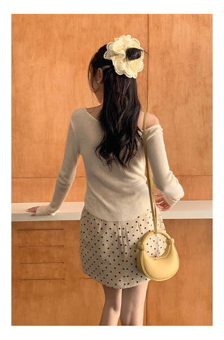 Meow print sweater