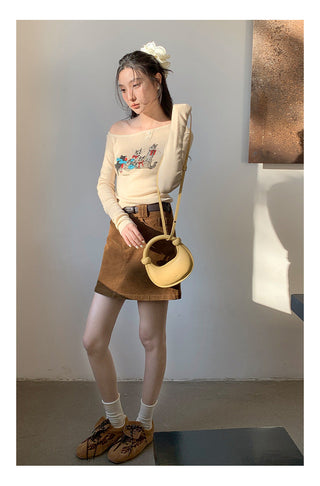 Meow print sweater