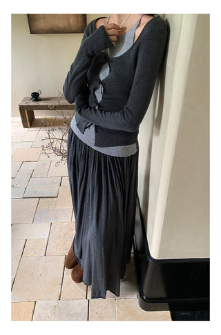 Fake two knit Top