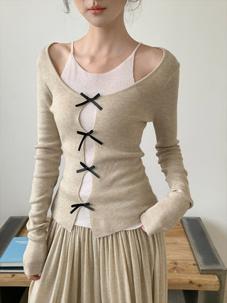 Fake two knit Top