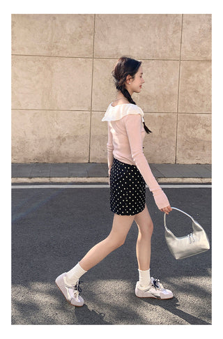 Doll bow sweater Top