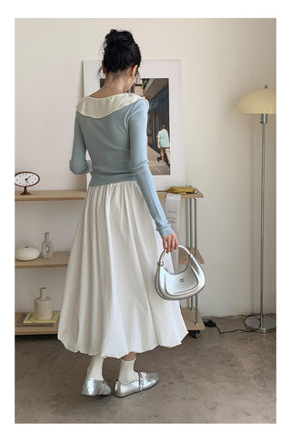 Doll bow sweater Top