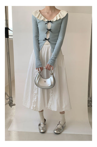 Doll bow sweater Top