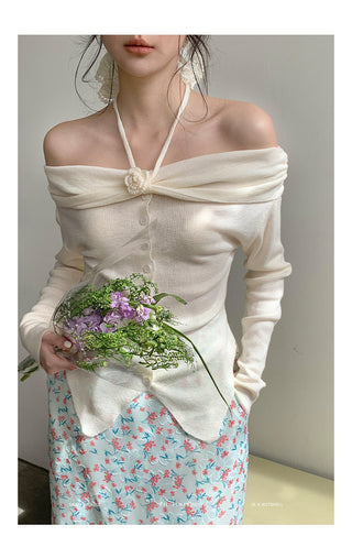 Rose halter Top