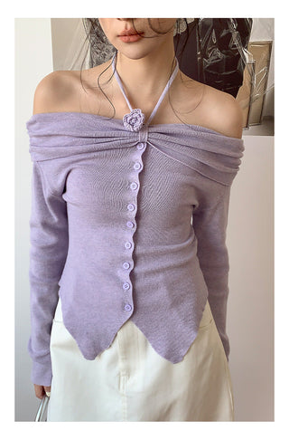 Rose halter Top
