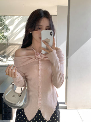Rose halter Top