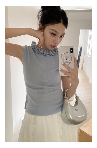 Lace vest top 01