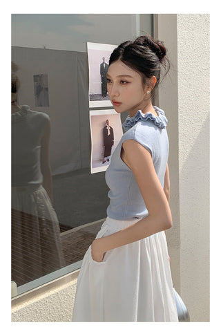 Lace vest top 01