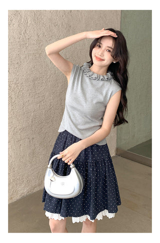 Lace vest top 01