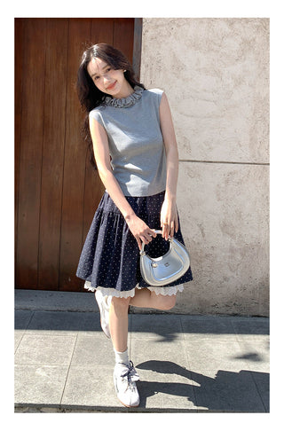 Lace vest top 01