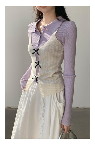 Sweet bow knit Top