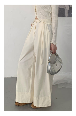 Wide-leg suit pants