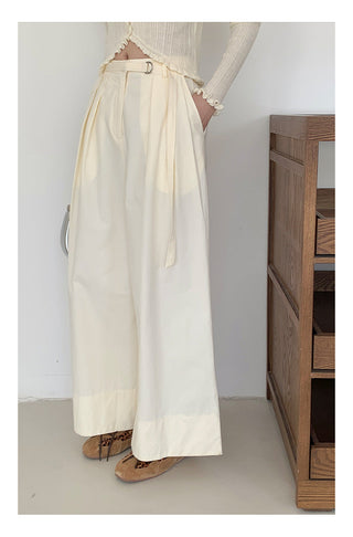 Wide-leg suit pants