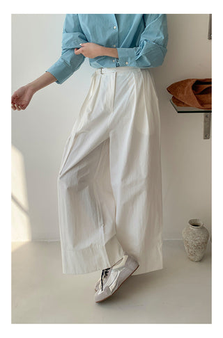 Wide-leg suit pants