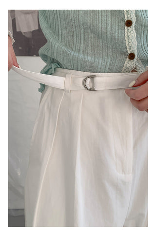 Wide-leg suit pants